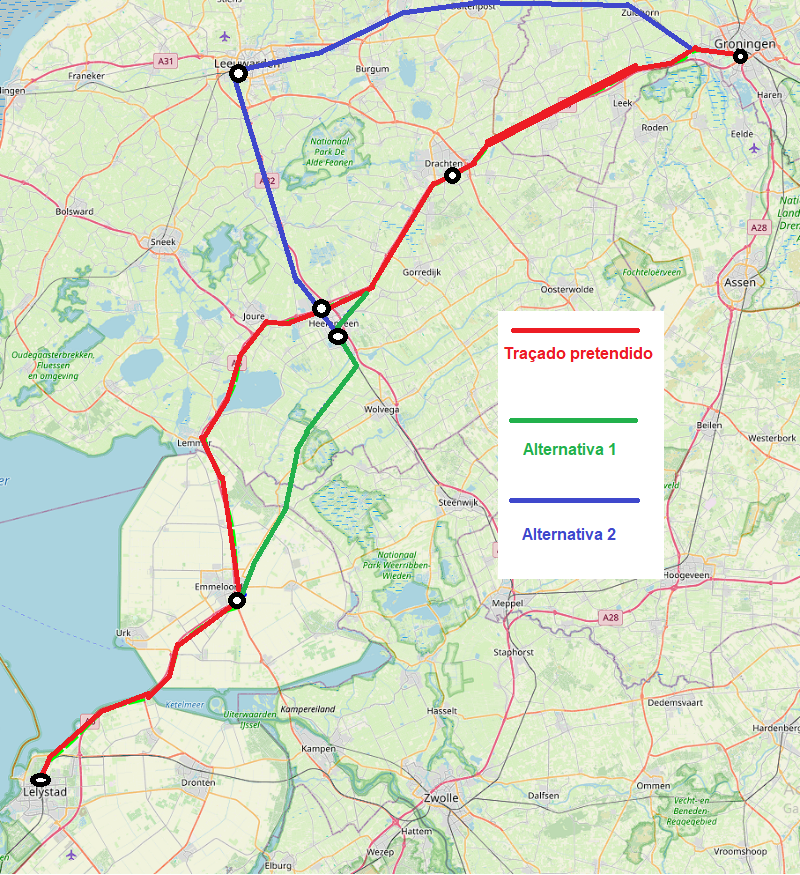 Construção Da Linha Ferroviária Lelystad - Groningen Em Dúvida