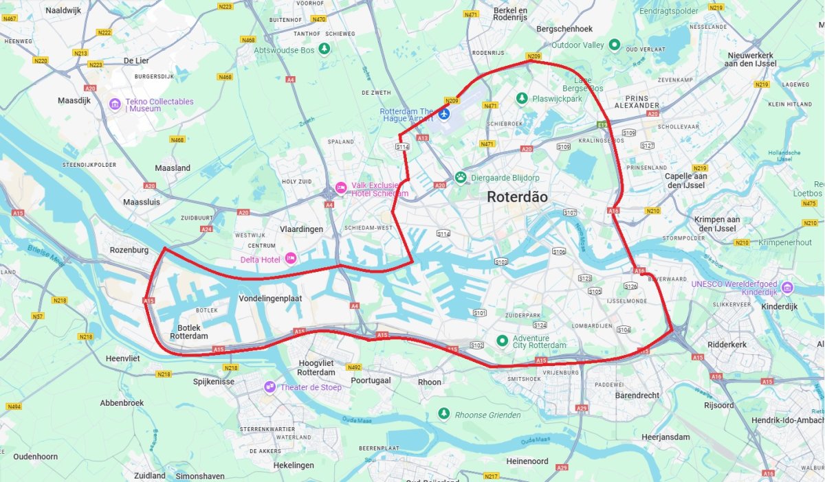 Zona de segurança em Rotterdam