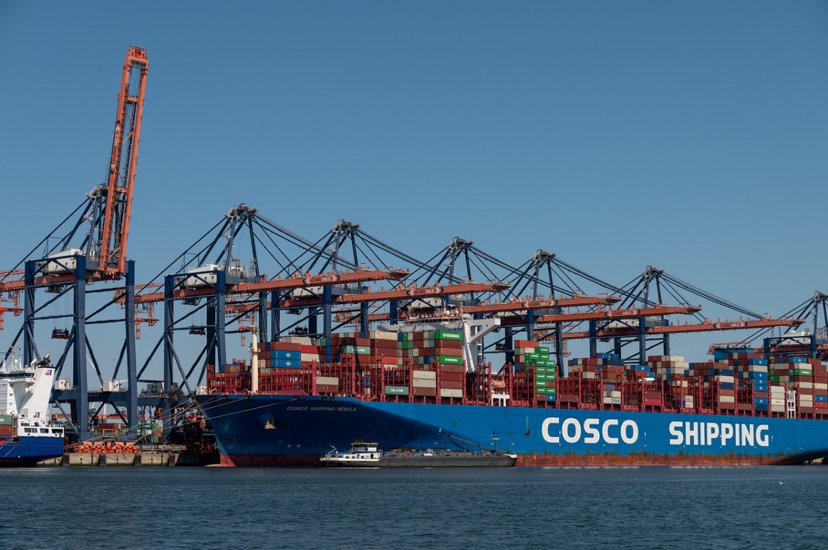 Porto De Roterdão Em Greve