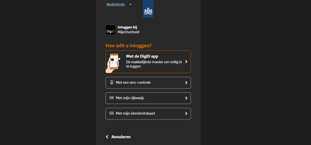 Falhada Tentativa De Mater A DigiD Em Mãos Neerlandesas